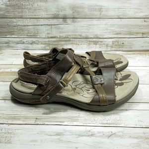 Merrell Bracken Women Size 11 Shoes Brown Leather Casual Strappy Sandals